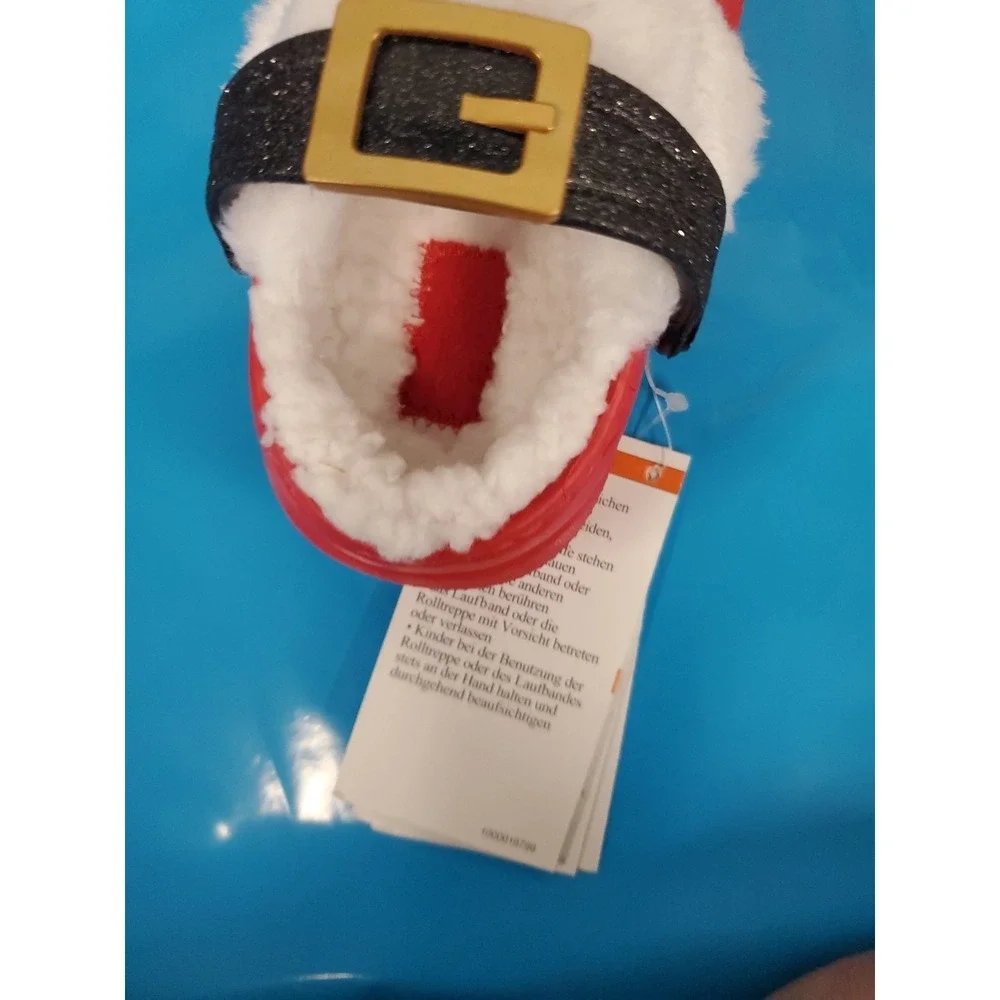 Crocs Classic Lined Santa Clogs Sz C5 5 Children Sandals Christmas Slip On Lined